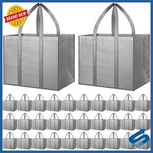 Heavy Duty Reusable Grocery Tote Bags Foldable Storage Washable Large Capacity